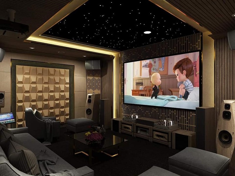 Thiết kế ph&ograve;ng chiếu phim sang trọng gi&aacute; rẻ