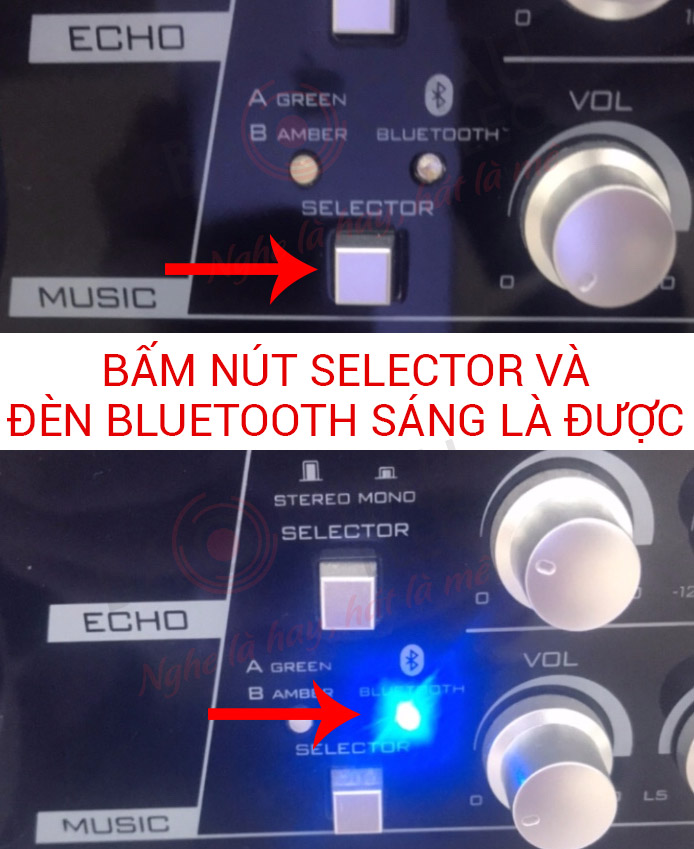 C&aacute;ch bật chế độ bluetooth tr&ecirc;n Amply Paramax