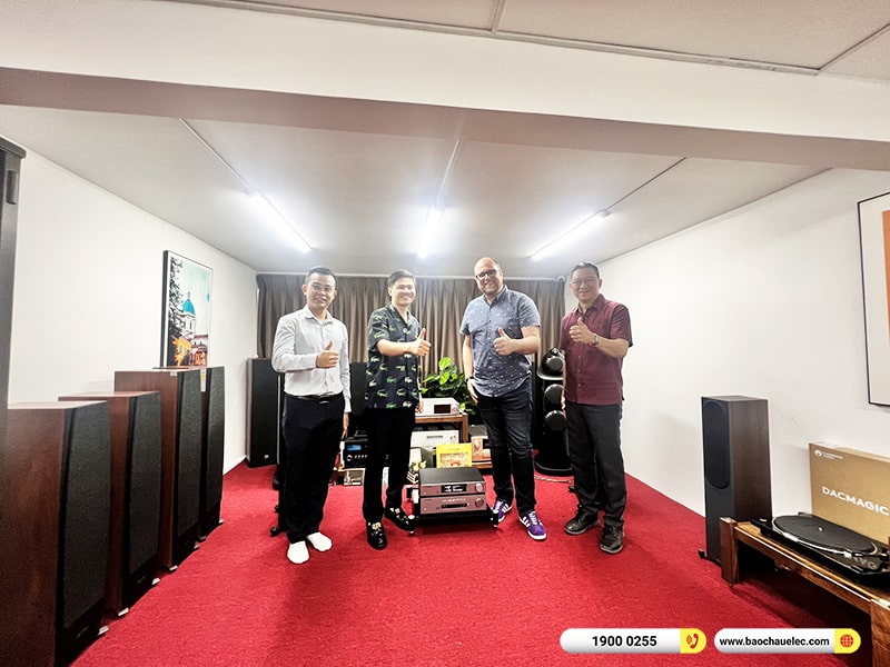 Lãnh đạo The Experts Group, đại diện Cambridge Audio sang thăm và làm việc tại Bảo Châu Elec