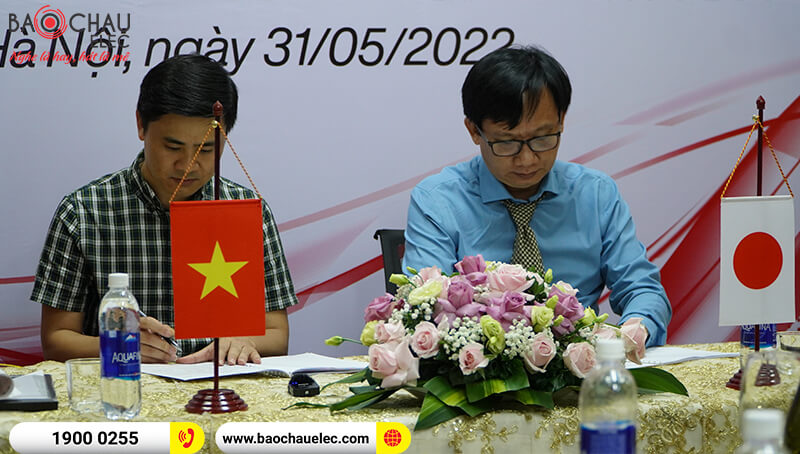 Lễ k&yacute; kết hợp t&aacute;c & ph&aacute;t triển giữa BMB Việt Nam v&agrave; Bảo Ch&acirc;u Elec năm 2022