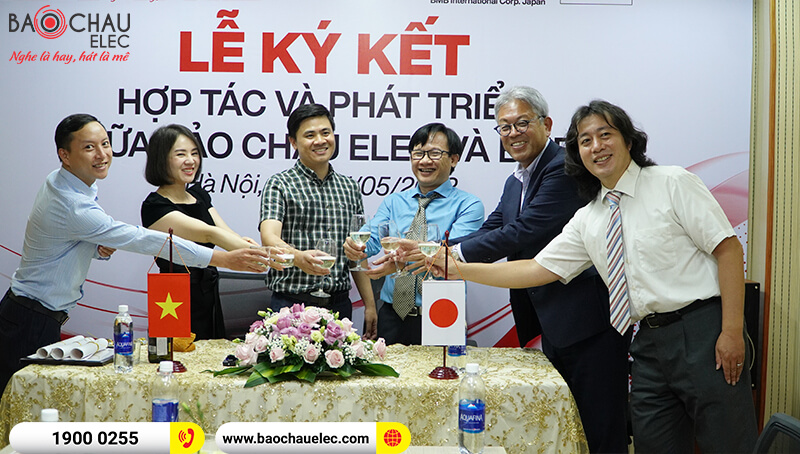 Lễ k&yacute; kết hợp t&aacute;c & ph&aacute;t triển giữa BMB Việt Nam v&agrave; Bảo Ch&acirc;u Elec năm 2022