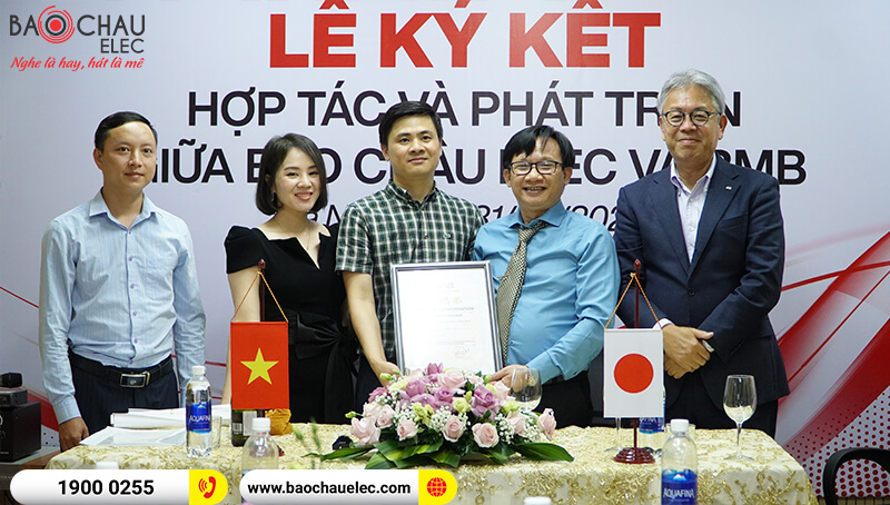 Chuyến thăm của ng&agrave;i chủ tịch BMB - Tanaka v&agrave; lễ k&yacute; kết hợp t&aacute;c & ph&aacute;t triển giữa BMB Việt Nam v&agrave; Bảo Ch&acirc;u Elec năm 2022