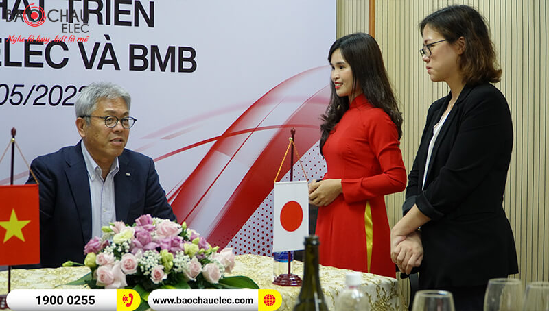 Lễ k&yacute; kết hợp t&aacute;c & ph&aacute;t triển giữa BMB Việt Nam v&agrave; Bảo Ch&acirc;u Elec năm 2022
