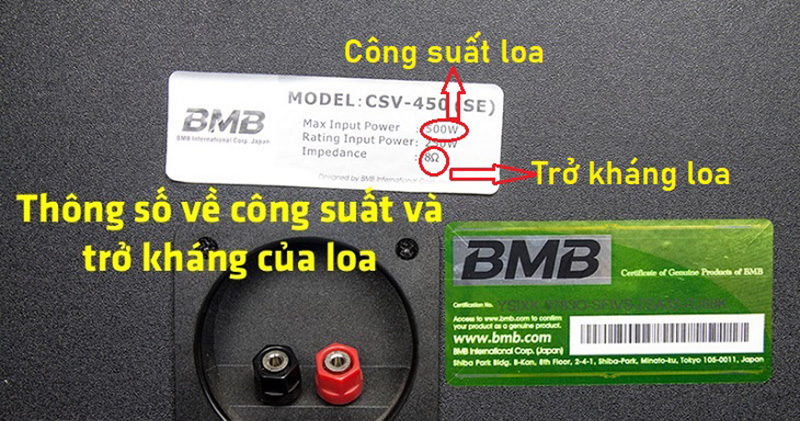 C&ocirc;ng suất loa