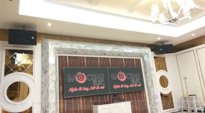 C&ocirc;ng tr&igrave;nh ph&ograve;ng h&aacute;t karaoke sử dụng loa RCF h10