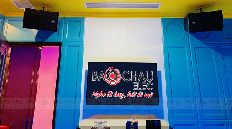 C&ocirc;ng tr&igrave;nh ph&ograve;ng h&aacute;t karaoke sử dụng loa RCF h9