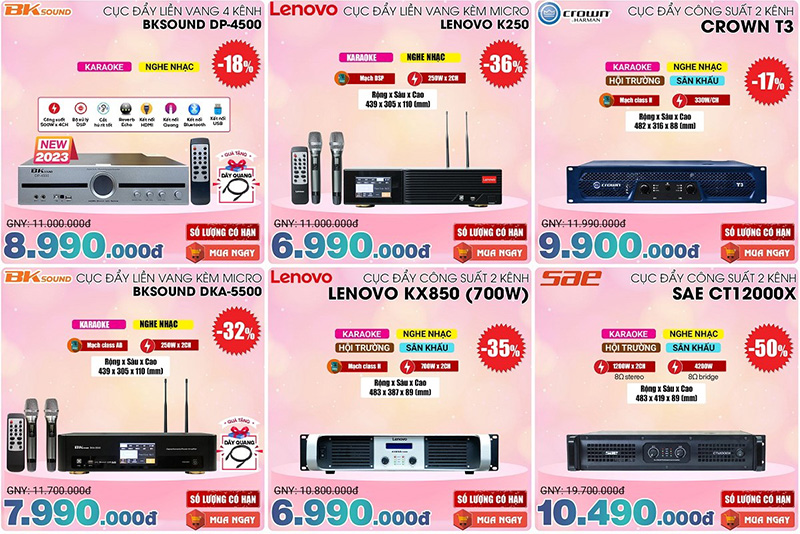 Cục đẩy, vang số c&agrave;ng sale c&agrave;ng sốc
