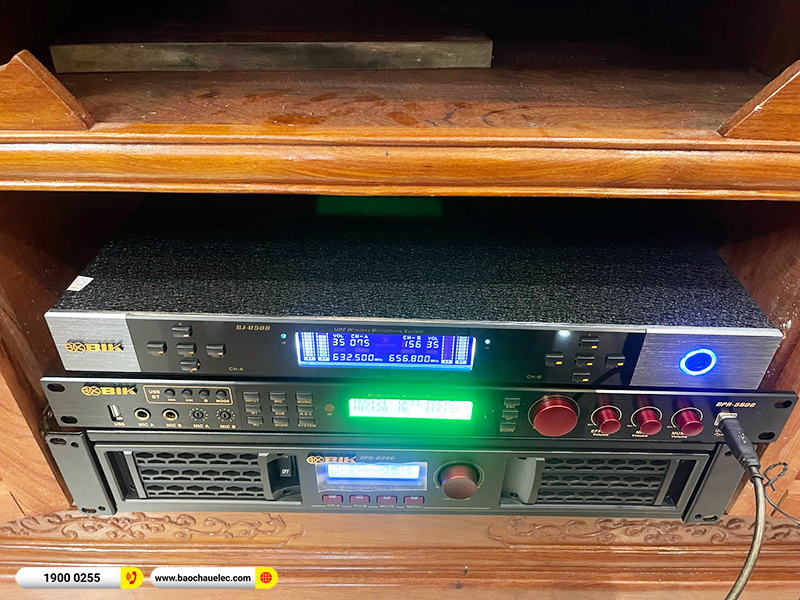 Lắp đặt dàn karaoke trị giá hơn 40 triệu cho anh Dứa tại Hải Dương (BIK BSP 412II, BPA-6200, BPR-5600, SW312, BJ-U500) 