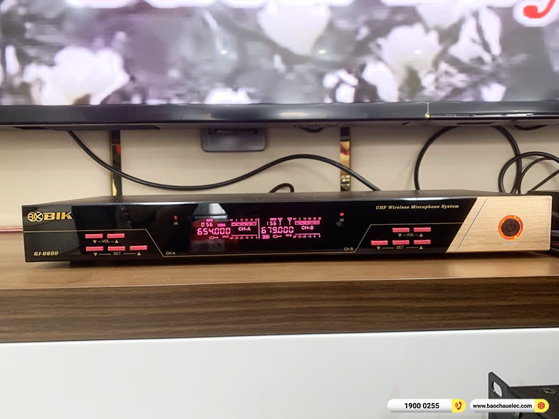 Lắp đặt dàn karaoke trị giá khoảng triệu cho anh Thắng tại Hà Nội (BIK BSP 412II, BIK S968, VM640A, VM420A, BJ-W66 Plus, BPR-8500, U600)