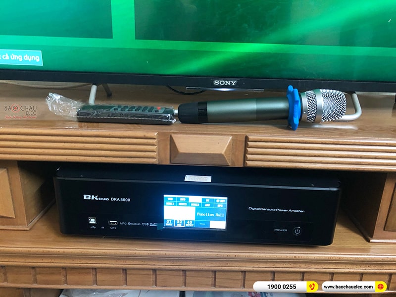 Lắp đặt dàn karaoke trị giá hơn 20 triệu cho anh Thịnh tại Hải Phòng (Paramax D88 Limited, BKSound DKA 8500)