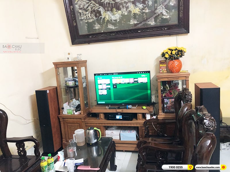 Lắp đặt dàn karaoke trị giá hơn 20 triệu cho anh Thịnh tại Hải Phòng (Paramax D88 Limited, BKSound DKA 8500)