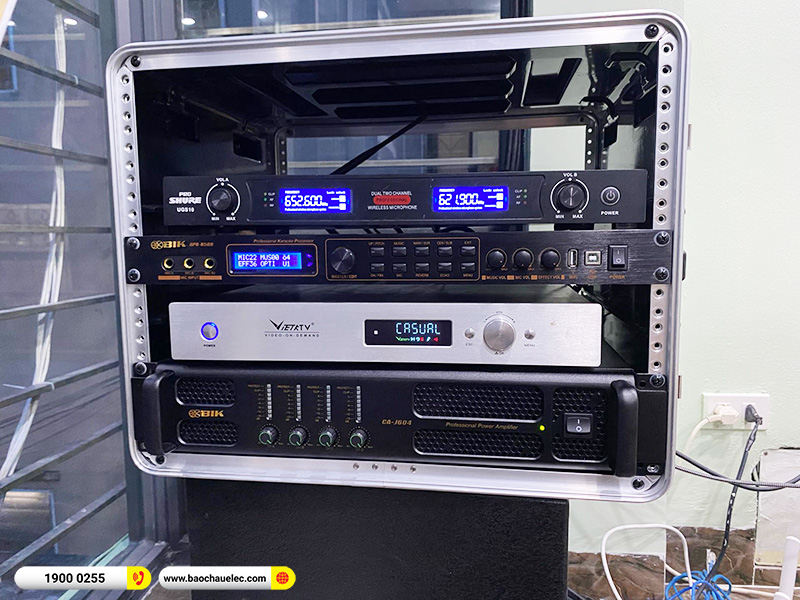 Lắp đặt d&agrave;n karaoke JBL hơn 40tr cho anh Trung tại H&agrave; Nội (JBL MTS10, CA-J604, BPR-8500) 