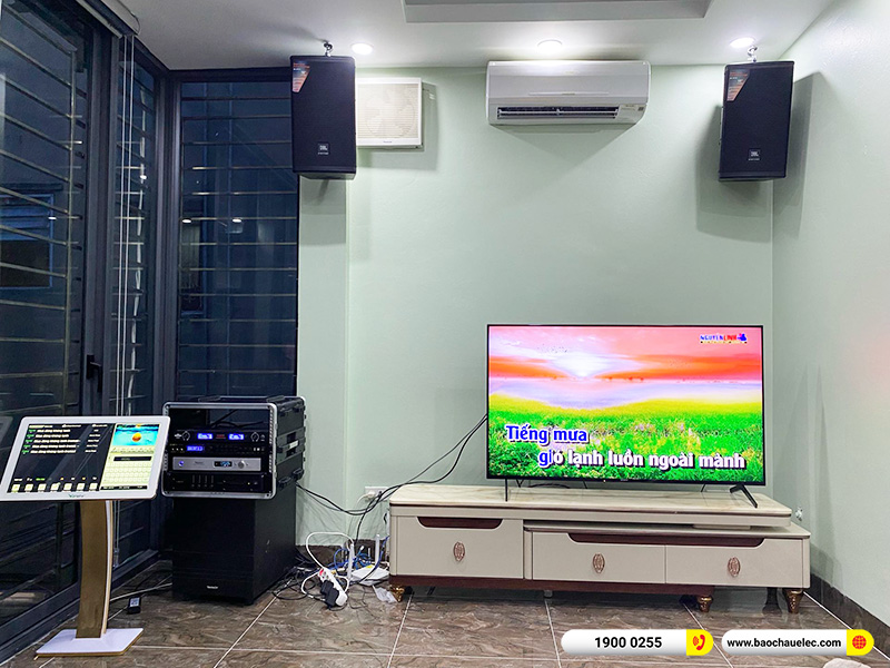 Lắp đặt d&agrave;n karaoke JBL hơn 40tr cho anh Trung tại H&agrave; Nội (JBL MTS10, CA-J604, BPR-8500) 