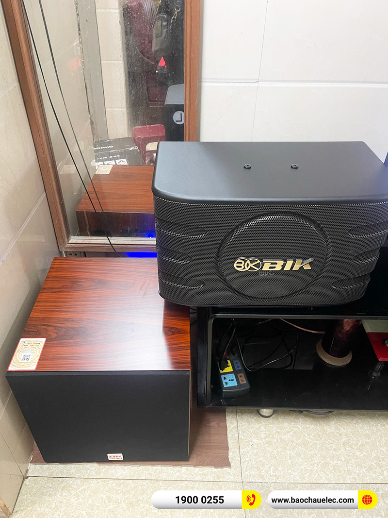 Lắp đặt dàn karaoke trị giá khoảng 20 triệu cho anh Tuấn tại Hải Phòng (BIK BJ-S668, BKSound DKA 5500, BKSound SW312)