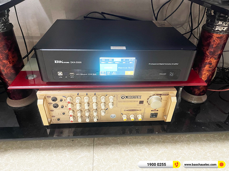 Lắp đặt dàn karaoke trị giá khoảng 20 triệu cho anh Tuấn tại Hải Phòng (BIK BJ-S668, BKSound DKA 5500, BKSound SW312)