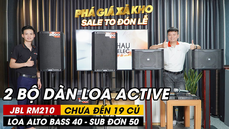 Ph&aacute; Gi&aacute; Xả Kho 2 Bộ D&agrave;n Loa Karaoke Active thương Hiệu JBL, Alto của USA