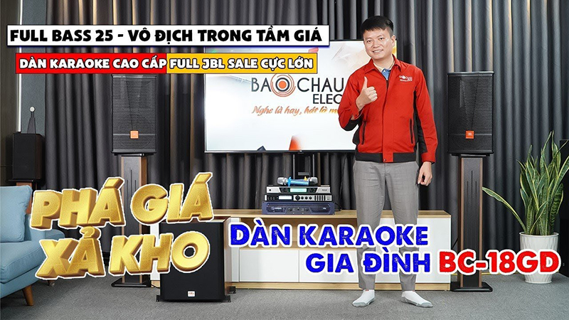 Ph&aacute; gi&aacute; xả kho - Bộ d&agrave;n karaoke cao cấp full JBL: BC-18GD Sale Cực Lớn, &Acirc;m Thanh Đẳng Cấp