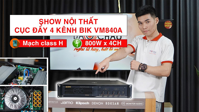 Đ&aacute;nh gi&aacute; Chất &Acirc;m & Nội Thất Cục đẩy 4 k&ecirc;nh BIK Nhật VM840A