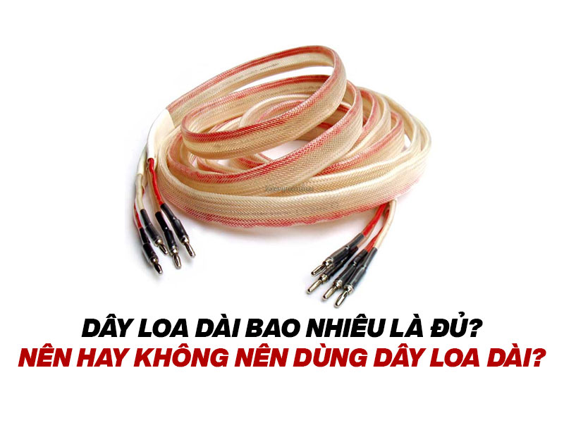 D&acirc;y loa d&agrave;i bao nhi&ecirc;u l&agrave; đủ? N&ecirc;n hay kh&ocirc;ng n&ecirc;n d&ugrave;ng d&acirc;y loa d&agrave;i?