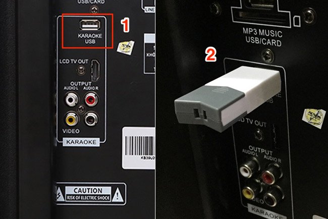 Kết nối USB và loa kéo