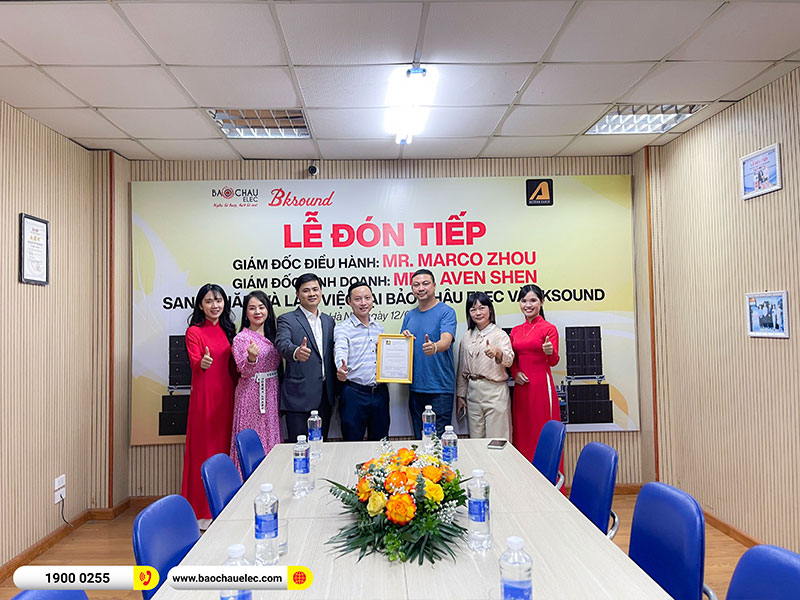 L&atilde;nh đạo Actpro Mr. Marco Zhow, Mrs. Aven Shen sang thăm v&agrave; l&agrave;m việc tại Bảo Ch&acirc;u Elec
