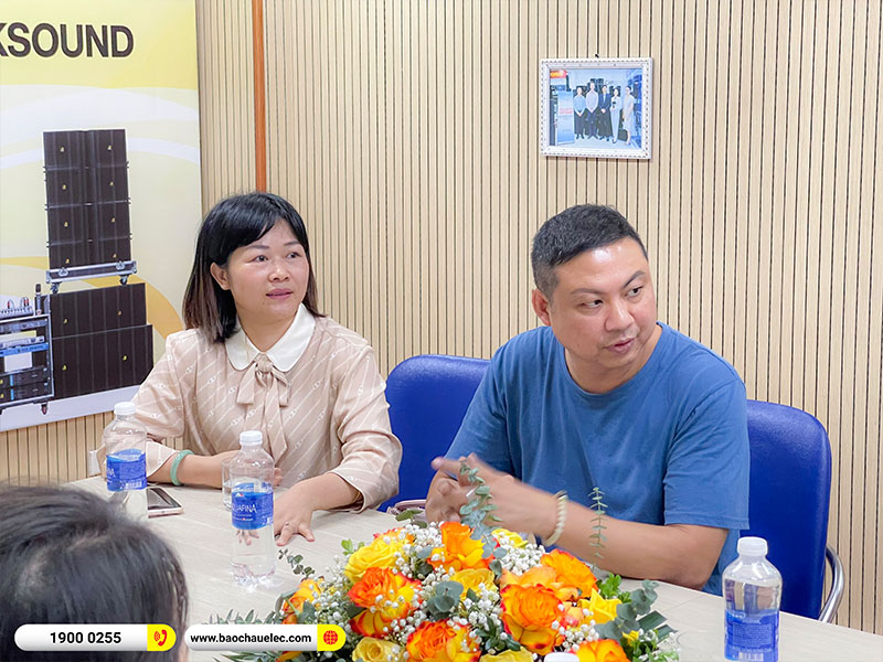 L&atilde;nh đạo Actpro Mr. Marco Zhow, Mrs. Aven Shen sang thăm v&agrave; l&agrave;m việc tại Bảo Ch&acirc;u Elec