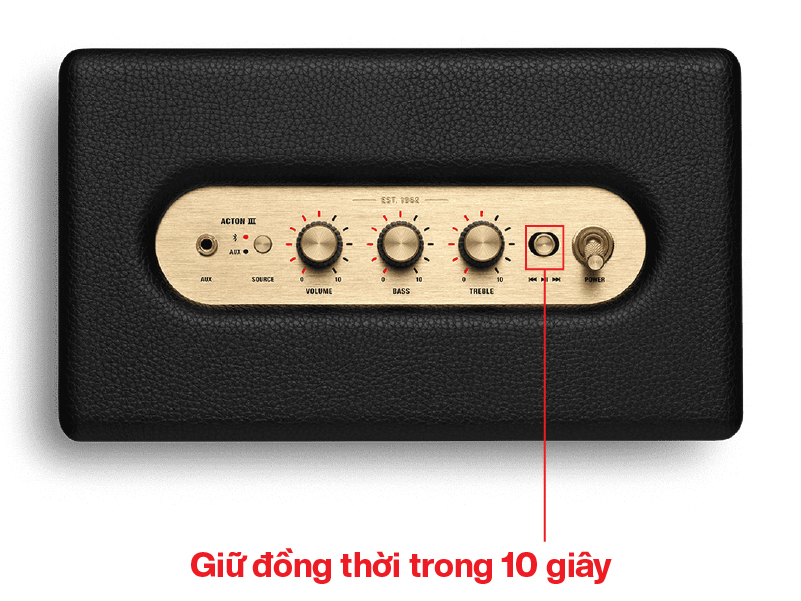 C&aacute;ch Reset loa marshall về mặc định cực dễ chỉ trong 1 ph&uacute;t 