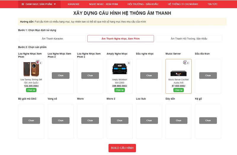 Hướng dẫn x&acirc;y dựng cấu h&igrave;nh &acirc;m thanh chi tiết cho kh&aacute;ch h&agrave;ng