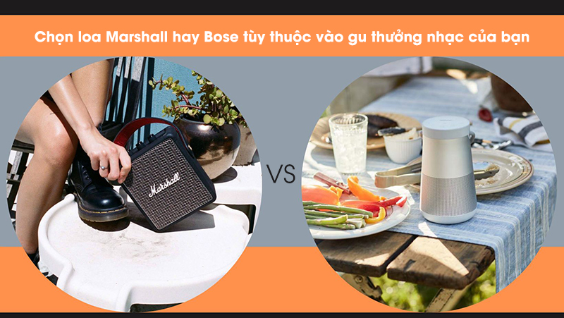 So s&aacute;nh loa Marshall v&agrave; Bose