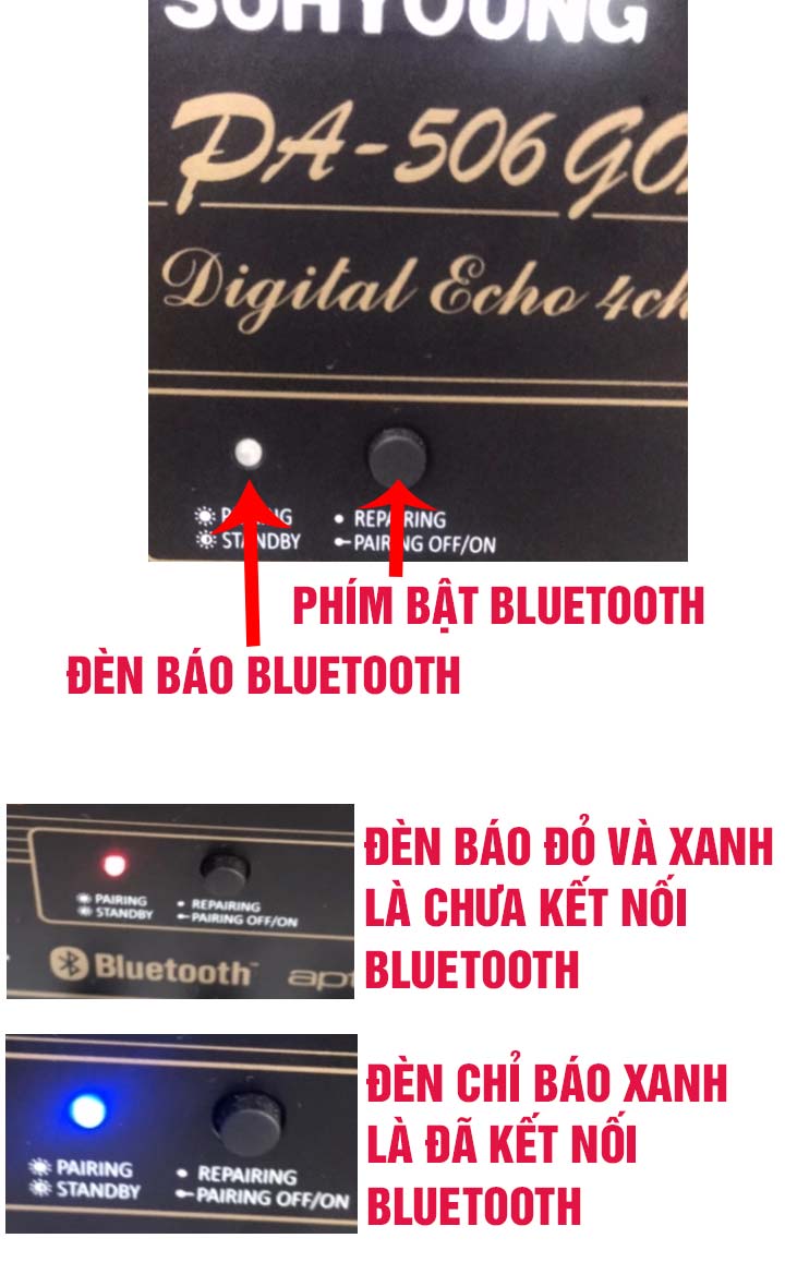 C&aacute;ch bật chế độ bluetooth tr&ecirc;n Amply Jarguar