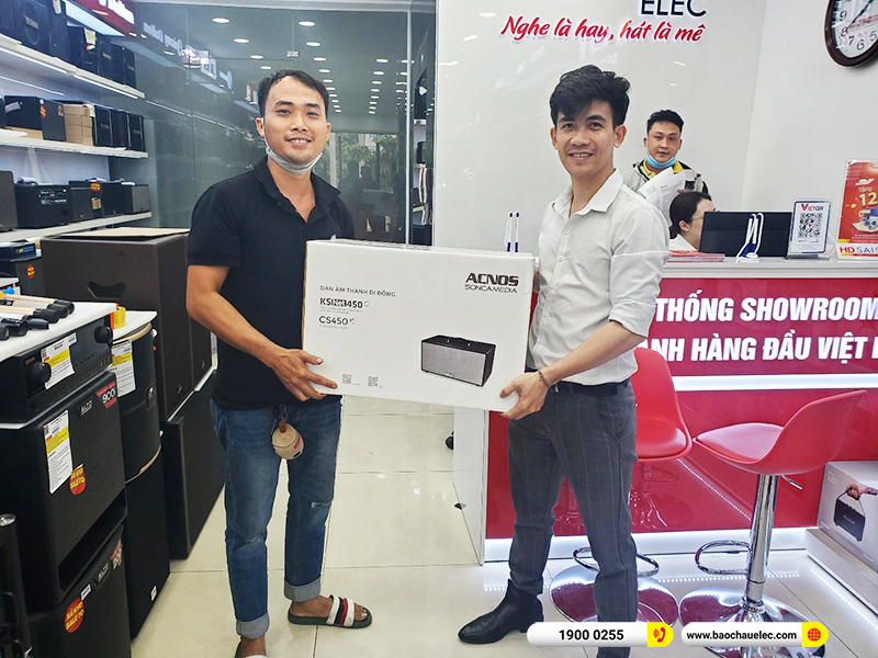 hình ảnh khách hàng mua loa bluetooth tại Bảo Châu Elec