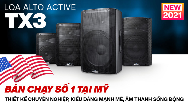 Loa Alto Active TX3 - liền công suất bán chạy số 1 tại Mỹ chính thức trình làng