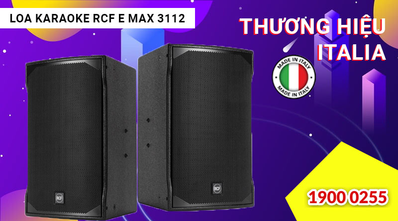 Loa karaoke RCF E MAX 3112 chất &acirc;m sống động, b&ugrave;ng nổ