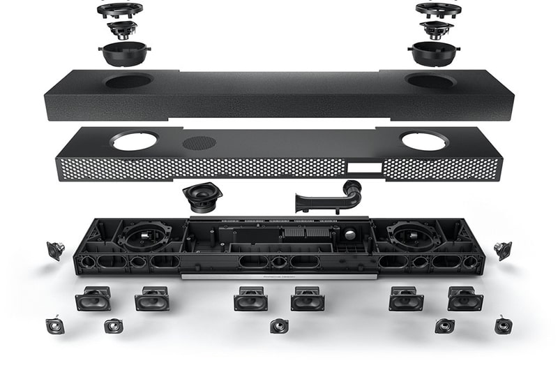 Porsche Design PDB90 - Soundbar cao cấp, sở hữu đến 16 driver, cấu h&igrave;nh surround atmos 5.1.2 