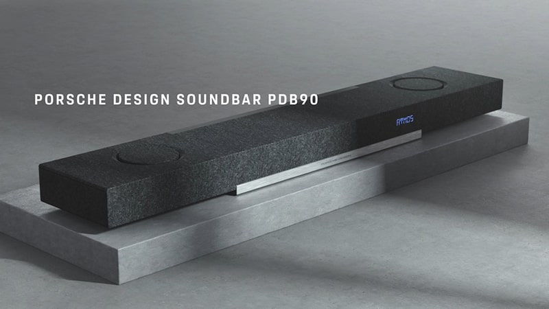 Porsche Design PDB90 - Soundbar cao cấp, sở hữu đến 16 driver, cấu h&igrave;nh surround atmos 5.1.2 