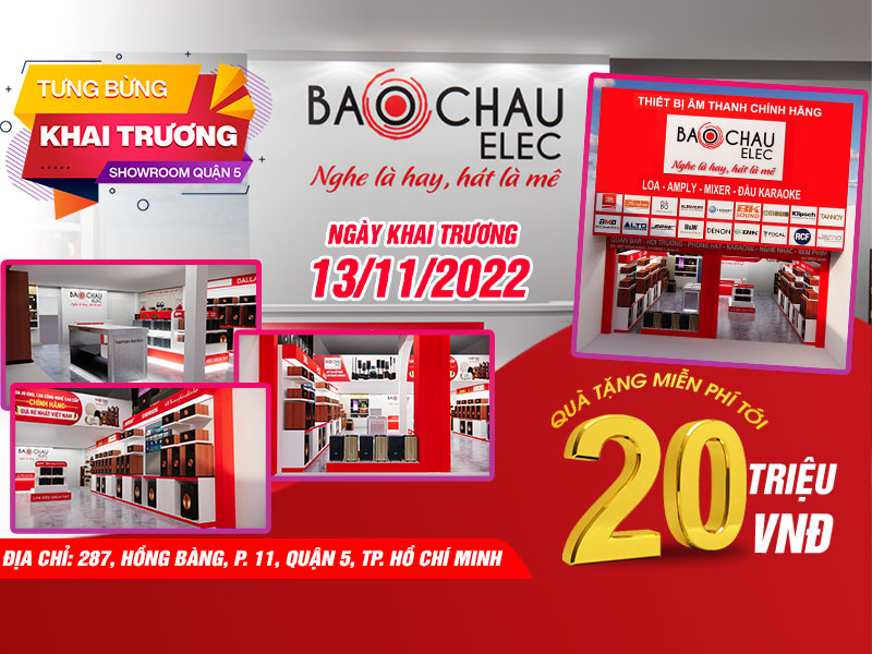 Bật mí quà tặng miễn phí siêu to cho khách tham quan và mua sắm tại Bảo Châu Elec Quận 5