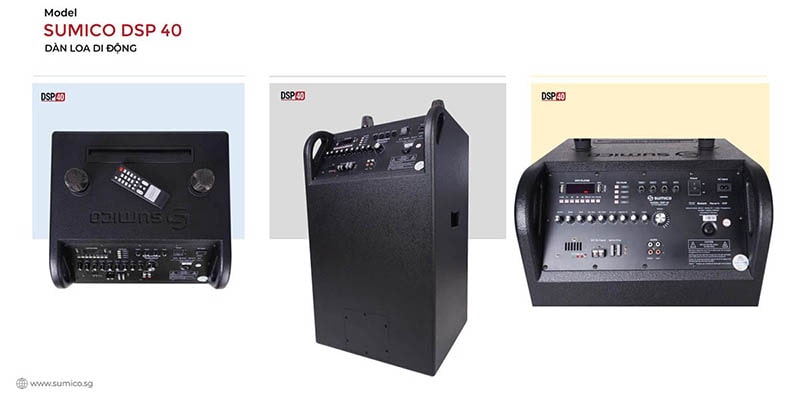 Ra mắt loa Sumico DSP40 công suất mạnh 600W, cấu hình “All-in-One”, pin 8 tiếng