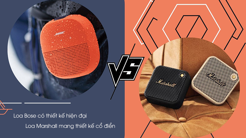 So s&aacute;nh loa Marshall v&agrave; Bose