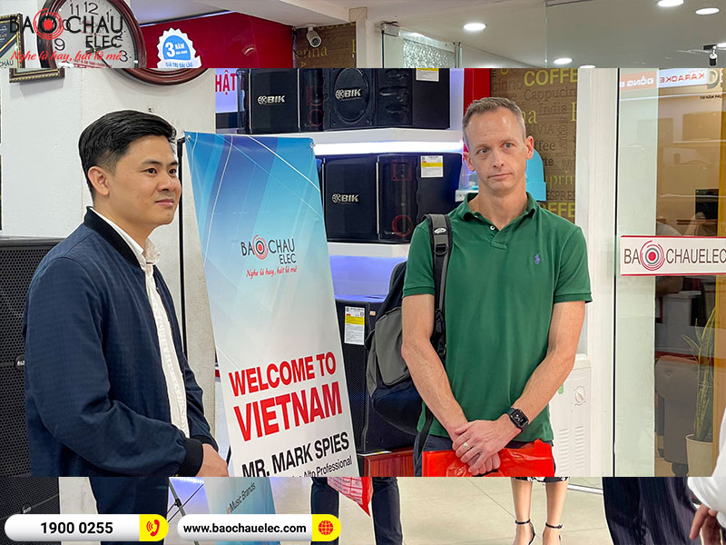 Đ&oacute;n tiếp Gi&aacute;m đốc Alto & Denon Professional khu vực Ch&acirc;u &Aacute; Th&aacute;i B&igrave;nh Dương Mr. Mark Spies sang thăm v&agrave; l&agrave;m việc tại Bảo Ch&acirc;u Elecv&agrave; BKSound. 