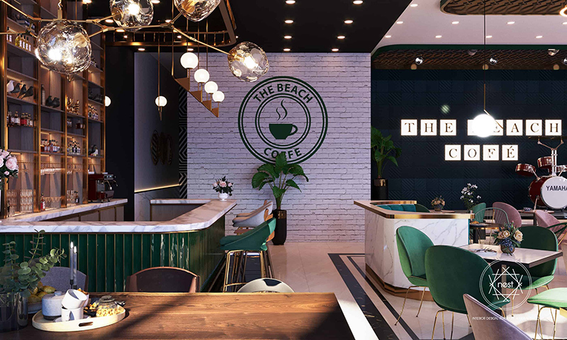 Thiết kế thi c&ocirc;ng qu&aacute;n cafe