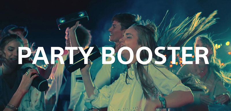 t&iacute;nh năng Party Booster tr&ecirc;n loa bluetooth Sony