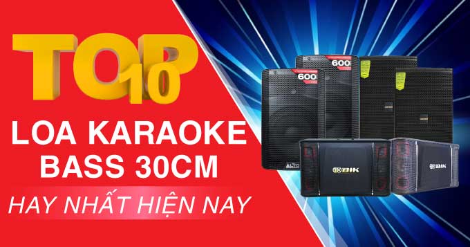 Top 10 loa karaoke bass 30 cm hay nhất hiện nay
