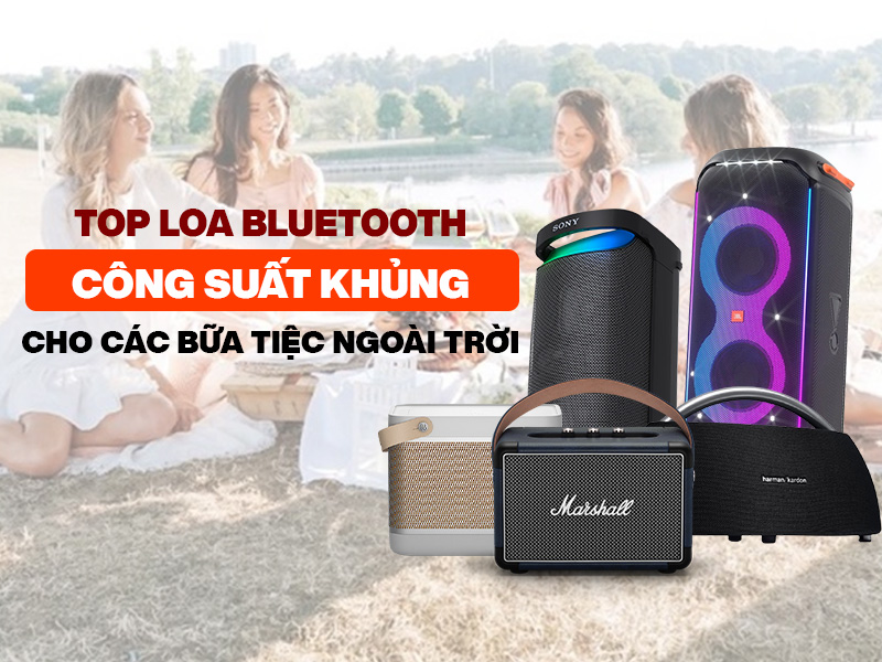 Top loa bluetooth c&ocirc;ng suất khủng cho c&aacute;c bữa tiệc ngo&agrave;i trời 