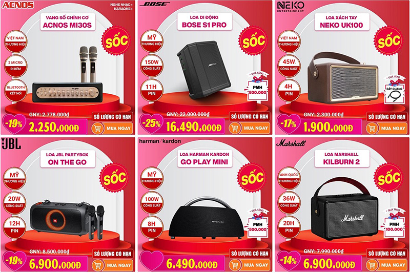 Top sản phẩm sale tận gốc tới 37%