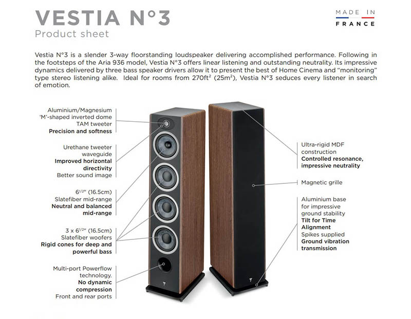 Focal ra mắt 5 mẫu Loa VESTIA Series mới, trang bị công nghệ củ loa tweeter TAM chữ M 