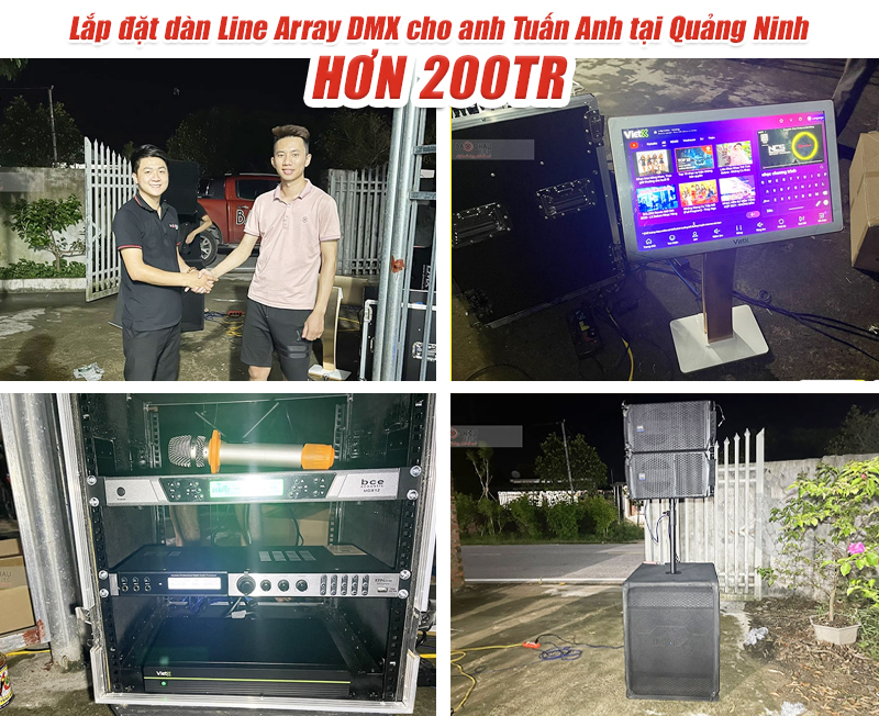 Lắp đặt d&agrave;n &acirc;m thanh Line Array