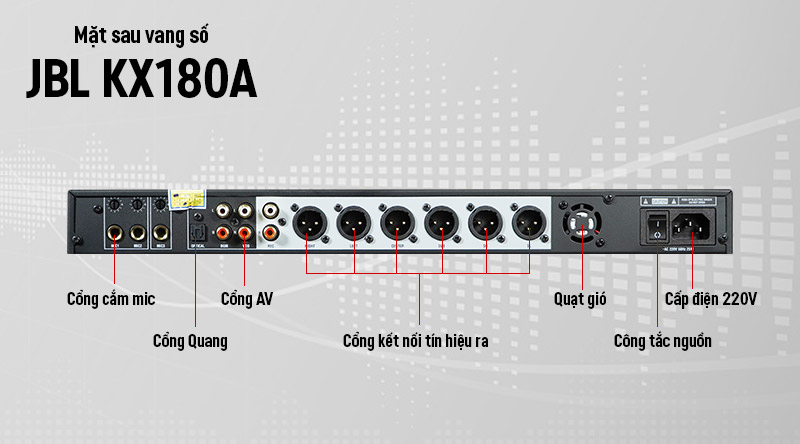 Vang số JBL KX180A