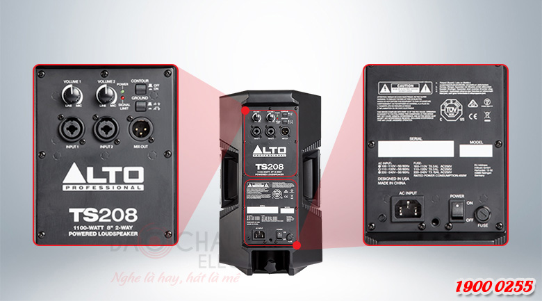 loa-alto-TS208-1 Loa Alto TS208 hệ thống cổng kết nối đa dạng