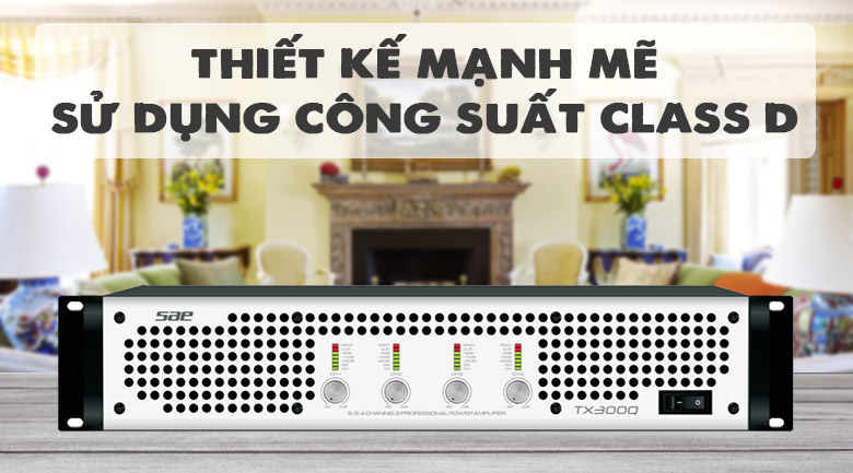 Cục đẩy c&ocirc;ng suất SAE TX300Q thiết kế nhỏ gọn