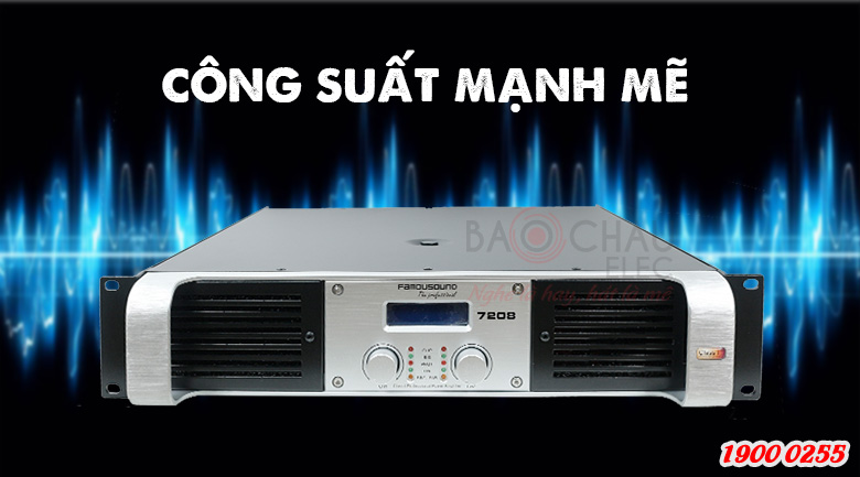 Cục đẩy Famousound 7208 c&ocirc;ng suất mạnh mẽ
